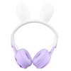Rabbit Ear Headsets LED Light Headphones Cute Lightweight Adjustable Headband