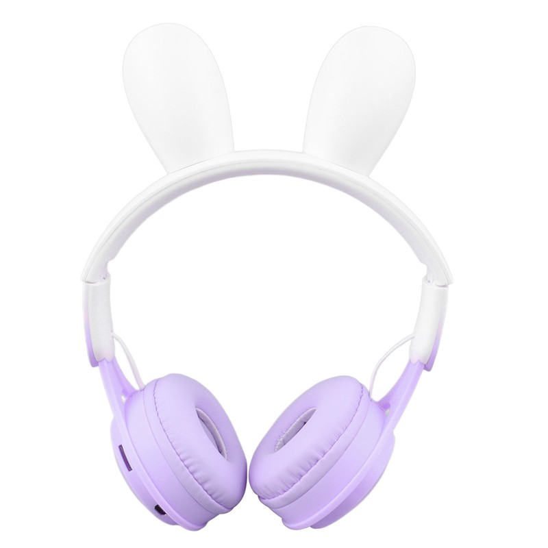 Rabbit Ear Headsets LED Light Headphones Cute Lightweight Adjustable Headband