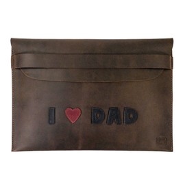 Hide & Drink, Rustic Case Compatible with MacBook Air/Pro 13 Inch with M1 Chip, Handmade from Full Grain Leather (Bourbon Brown/Father's Day)