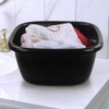 Dehouse 16 Quart Wash Basin, 3-Pack Black Plastic Dish Pan
