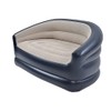 Yosogo Folding Portable Inflatable Double Sofa, Lazy Flocking Two-Seater Lounge