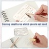 DOPENSPI 6PCS 2 Styles Stainless Steel Erasing Shields, Eraser Shield