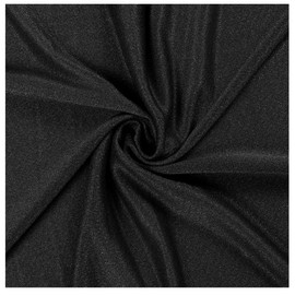 MDS - Paquete de 5 yardas de tela de gasa transparente para bodas, ceremonias, recepciones, guirnaldas y telón de fondo, 60 pulgadas de ancho, tela multiusos, color negro