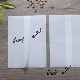 100 Pack Pre-Folded Vellum Jackets for 5x7 Invitations -Vellum Envelope for Wedding Invitations Wraps - Bulk Translucent Paper Envelope Liners for Wedding Cards