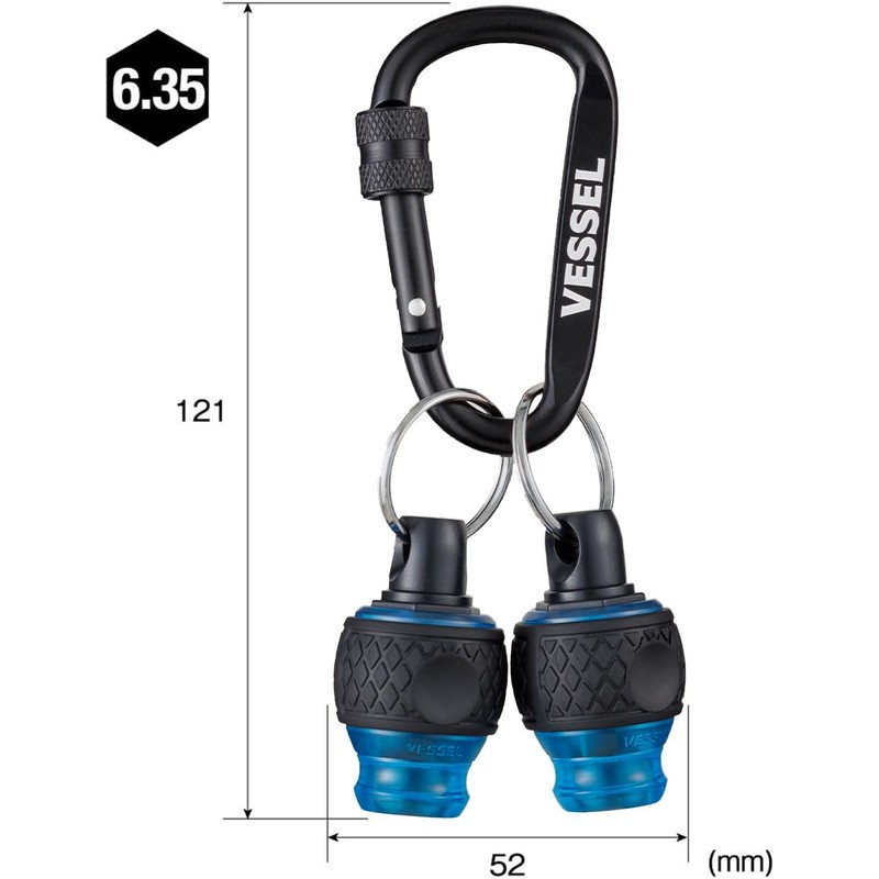 Vessel QB-22K2GBL Ball Grip Quick Catcher Galaxy 2 Pack (Blue)