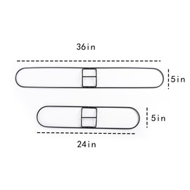 Matthew Cleaning Universal Commercial Clip-on Wire Industries Dust Mop Frame, 24 inch ( Pack of 6) Sold Seperately,Perfect for Floor Cleaning Home/Office/Lobby/Bathroom/Kitchen/Janitor