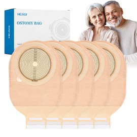 Heagimed 20 Pack Colostomy Bags Ostomy Supplies, 105 mm Large Ostomy Colostomy Bags for Large Stoma and Double Stoma, One Piece Drainable Ostomy Pouches for Ileostomy Stoma Care