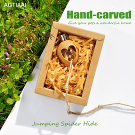 Jumping Spider Hide,Jumping Spider Enclosure Accessories,Magnetic Hidden Jumping Spider Habitat Handmade Spider Enclosure Accessories Swing