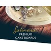 Culpitt Satinara, Cake Board, 10"Cake Drum, Individually Wrapped, Silver Foil