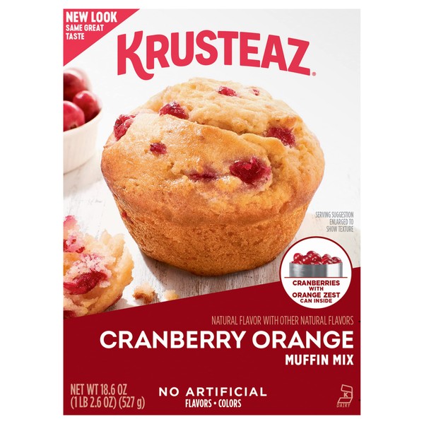Krusteaz Cranberry Orange Muffin Mix, 18.6 OZ (Pack of 2)