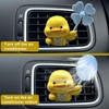 Cute Duck Car Air Fresheners Vent Clips, Rotating Windmill Car