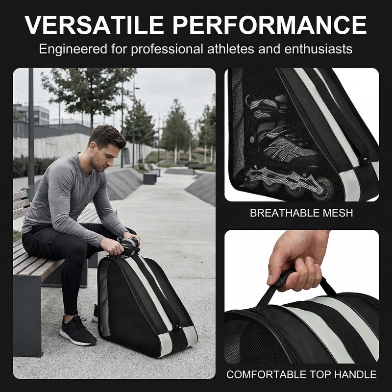 YBCCBY Roller Skate Bag, Oxford Cloth Ice Skate Storage Bag