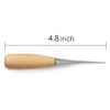 Fdit 12 Piezas Kit de Herramientas para Coser Cuero, Agujas