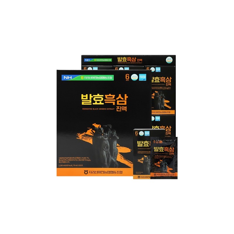 Jirisan Macheon Nonghyup Fermented Black Ginseng Extract 70ml x 30