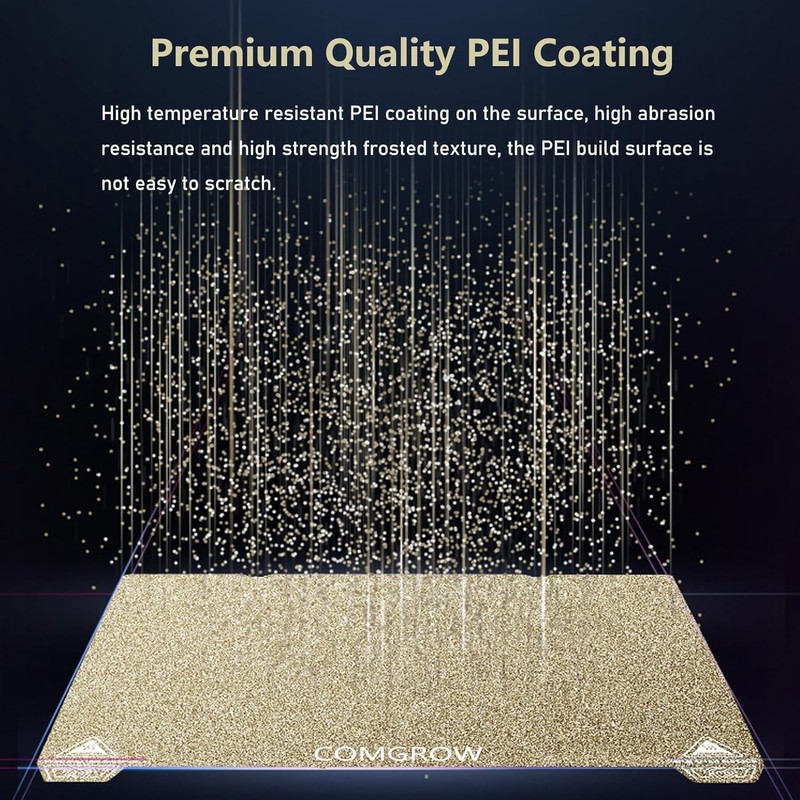 Ender 3 V3 SE PEI Spring Steel 235x235mm, Texture PEI