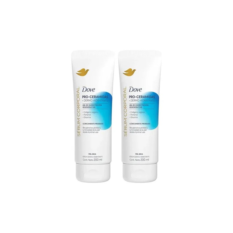 2 Sérum Corporal Dove Pro-ceramidas Dermo Hidratante 200ml