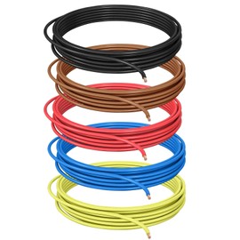 DCSk FLRY B Vehicle Cable 1.5 mm² 10 metres Assortment 5 Colours 1.5 mm² Car Cable Braid Red Black Blue Brown Yellow 1.5 mm²