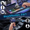KMM Handheld Car Vacuum Cleaner with LED Light & Multi-Nozzles