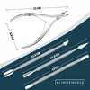 KLINGENHELD Precise Cuticle Nippers with Cuticle Pusher - Very Smooth