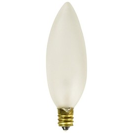 Satco Products S3785 120-Volt 25B9.5 Candelabra Base Frost Light Bulb