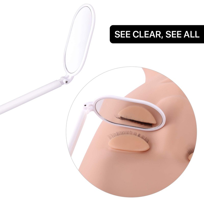 Pretty memory Foldable Lash Mirror, 270° Free Rotation, Lightweight Makeup