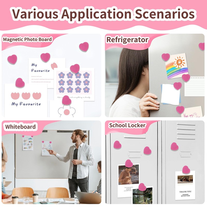 DUJEQM Fridge Magnets Whiteboard Magnets Notice Board Small Round Magnets