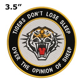 Blue Heron BENGAL TIGER iron-on PATCH embroidered ROARING WILD ANIMAL SOUVENIR APPLIQUE new