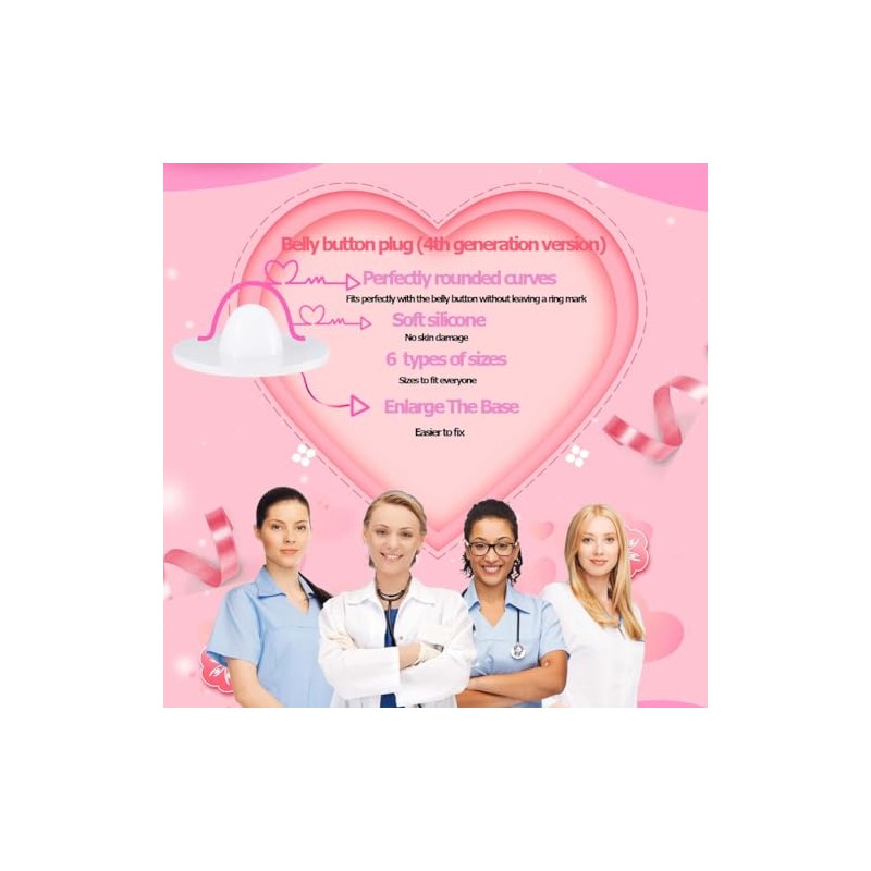 IKJNMLP Tapón De Ombligo De Silicona Suave 30Pcs Para Recuperación