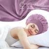 6 Piezas Gorro de Seda para Dormir Ajustable, Capó Gorro