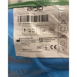 Arjo Patient Lift Sling MFA1000M-L 600 LB - Large with Clip