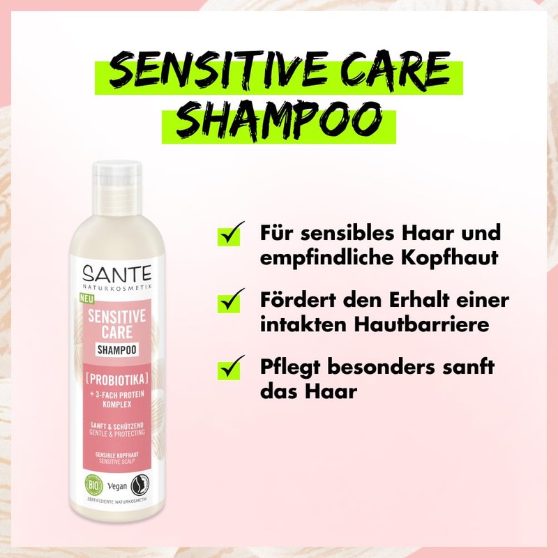 Sante Naturkosmetik Sensitive Care Shampoo, 250 ml