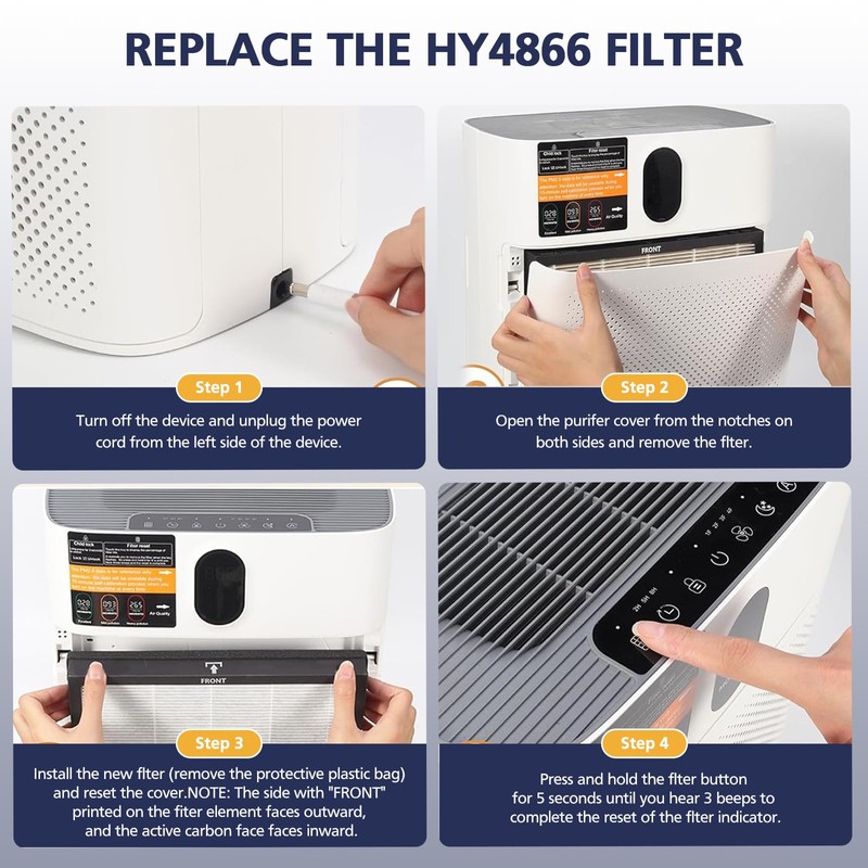 HY4866 Filters Compatible with MORENTO HY4866, WESTHEY HY4866, YIOU M1