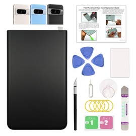 GREEN FUSION Compatible with Pixel 8 Pro Back Glass Cover Replacement, Pixel 8 Pro Back Glass for All Carriers, Includes Repair Tools & Instruction, Obsidian