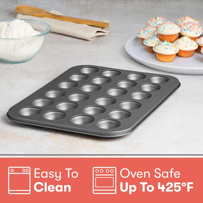Cooking Light Mini Muffin Pan Carbon Steel Quick Release Coating,