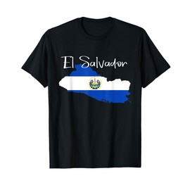 El Salvador Flag shirt, El Salvador map, Salvador for women T-Shirt