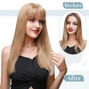 TESS Hair Toppers for Women Real Human Hair, 150% Density