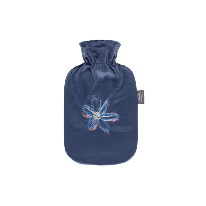 Fashy Hot Water Bottle 2.0 L with Fleece Cover and