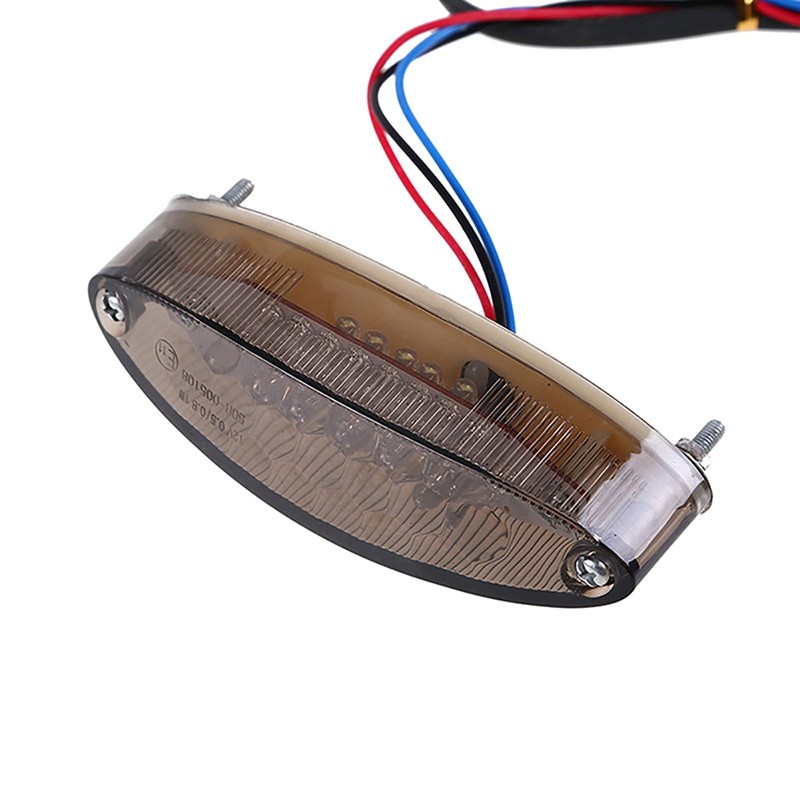 Evomosa - Luz trasera de freno universal para motocicleta, luz
