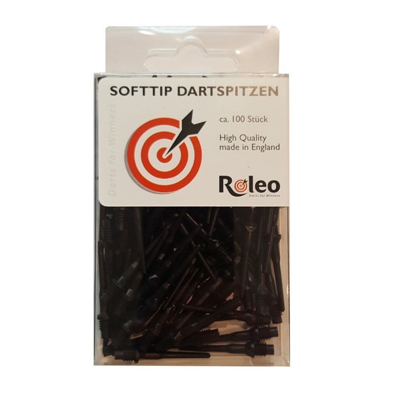 Soft Tip Dart Points Roleo Special Pack Of 100 Black