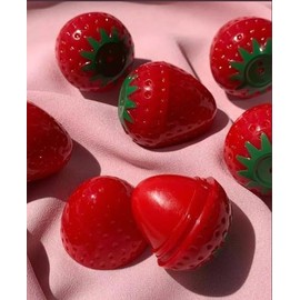 Bálsamo labial para uso diario, fresa (paquete de 3)/bálsamo labial iluminador de frutas de larga duración, hidratante de alto brillo, para uso diario