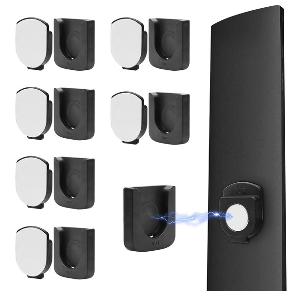 NQEUEPN 6pcs Magnetic Remote Control Holders, Adhesive Remote Control Holder