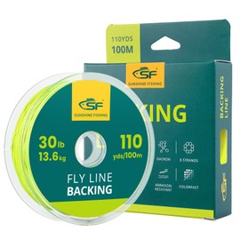 SF Braided Fly Fishing Trout Line Backing Line 30LB 100m/108yds Fluo Yellow-N