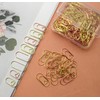 100 PCS Cute Small Heart Paper Clips 1 inch, Rose