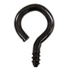 Wake Sangyo ML-698 Dowel Hook, Screw-In Type, Black, 0.2 inches