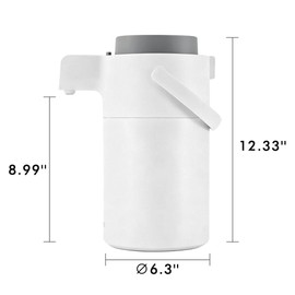 Airpot Coffee Dispenser with Pump - 102oz/3L Thermal Coffee Carafes for Hot Beverage - Stainless Steel Insulated Coffee Thermos Carafe