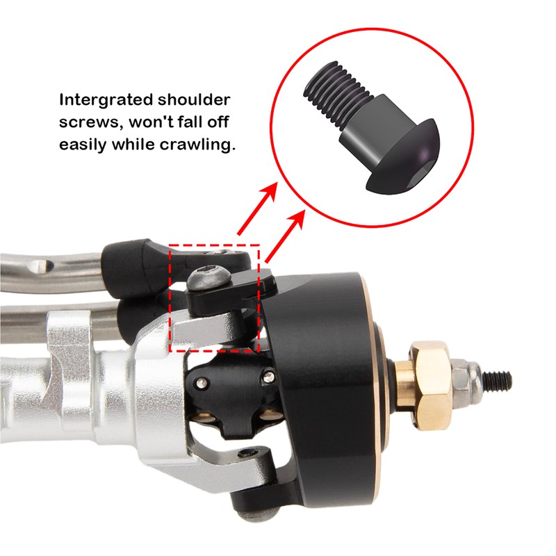 MEUS RACING 5mm ISO V2 SCX24 Axles with 3-Section CVD