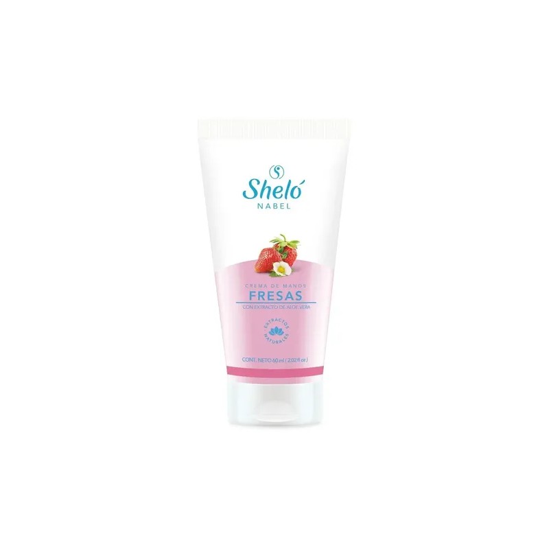 Crema de Manos Sheló Nabel con Fresa, Pack de 3