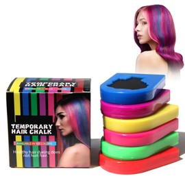 Rostblant Six Colour Hair Dye Powder, Temporary Hair Colour, Washable, Children/Adult/Party/Cosplay/Festivals Hair Chalk Set