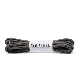 GOLAIMAN Waxed Dress Shoe Laces - Round Oxfords Shoelaces Leather Shoe Lace For Men Women - 28inch Grey