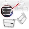 2Pcs Motorcycle Front Speaker Grille Accent Cover Trim Replacement for